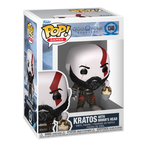 Funko Pop! Vinyl God of War Ragnarök Kratos with Mimir’s Head #1340
