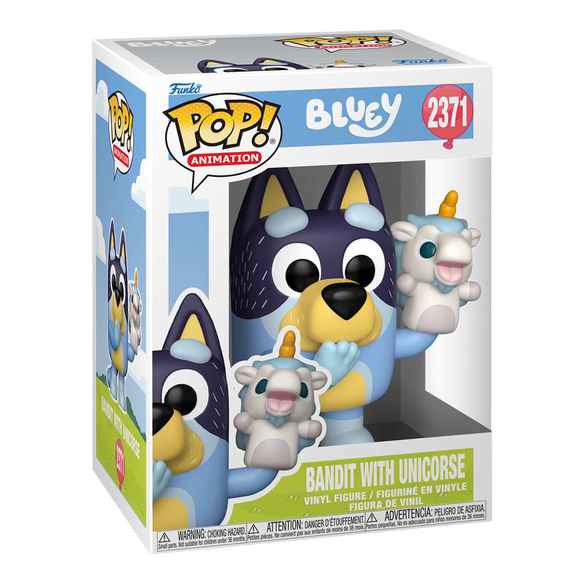 Funko Pop! Animation Bluey Bandit with Unicorse Vinyl Figure