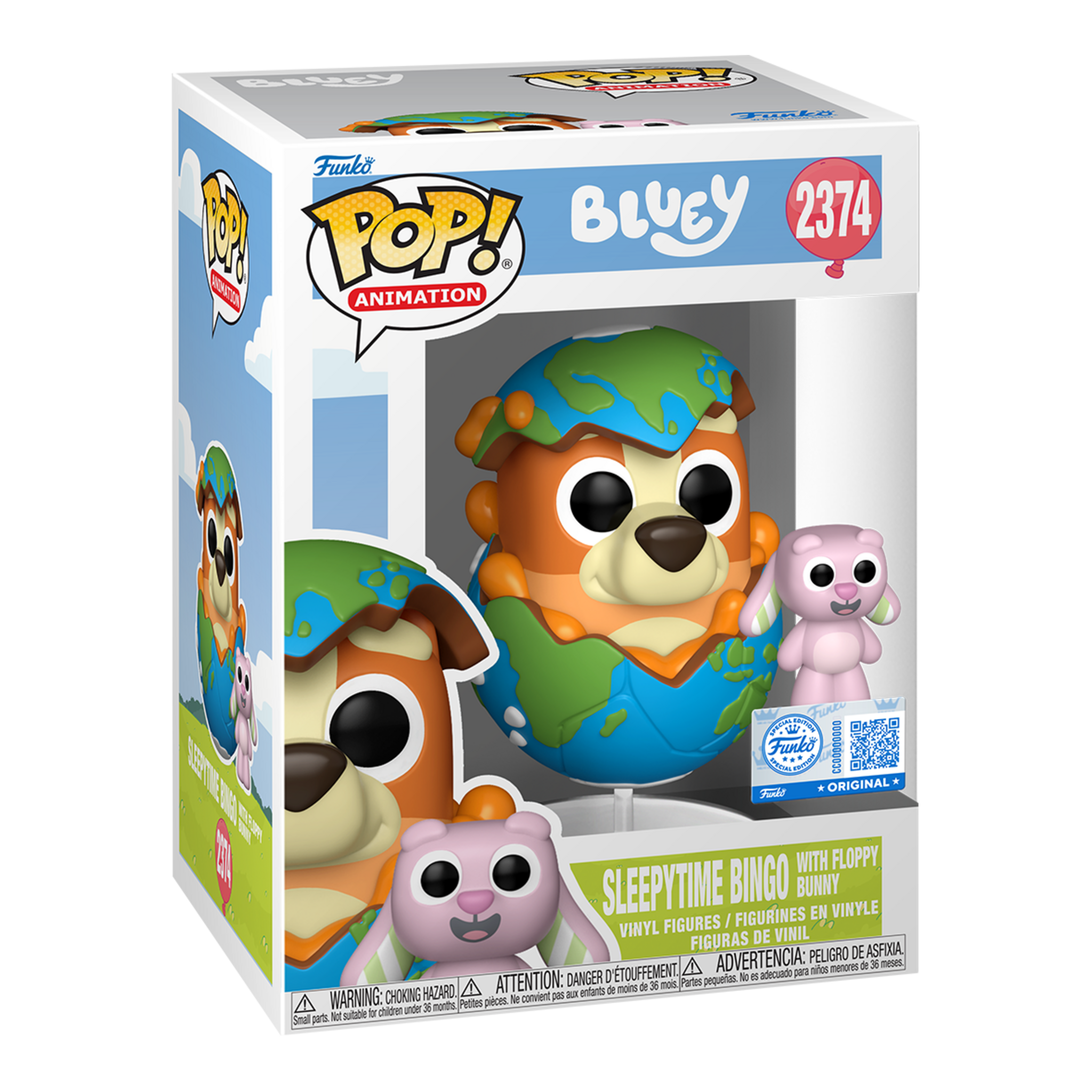 Funko Pop! Animation Bluey Sleepytime Bingo with Floppy Bunny