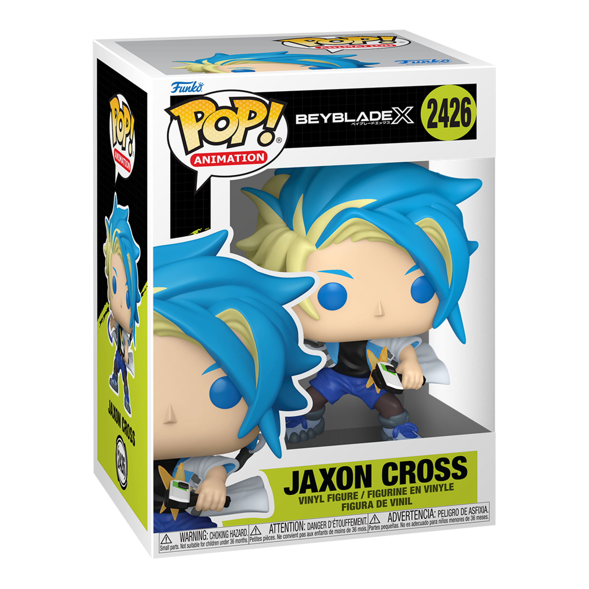 Funko Pop! Animation Beyblade X Jaxon Cross #2426 with Chance of Chase