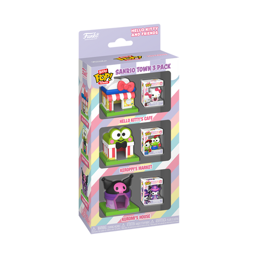 Funko Pop! Vinyl Funko Bitty Pop! Town Sanrio Town 3 Pack Vinyl Figure Set