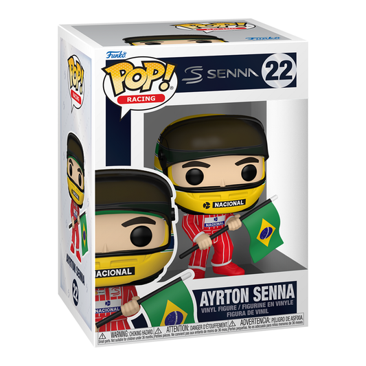 Funko Pop! Vinyl Racing Ayrton Senna with Brazilian Flag #22 Vinyl Figure #22