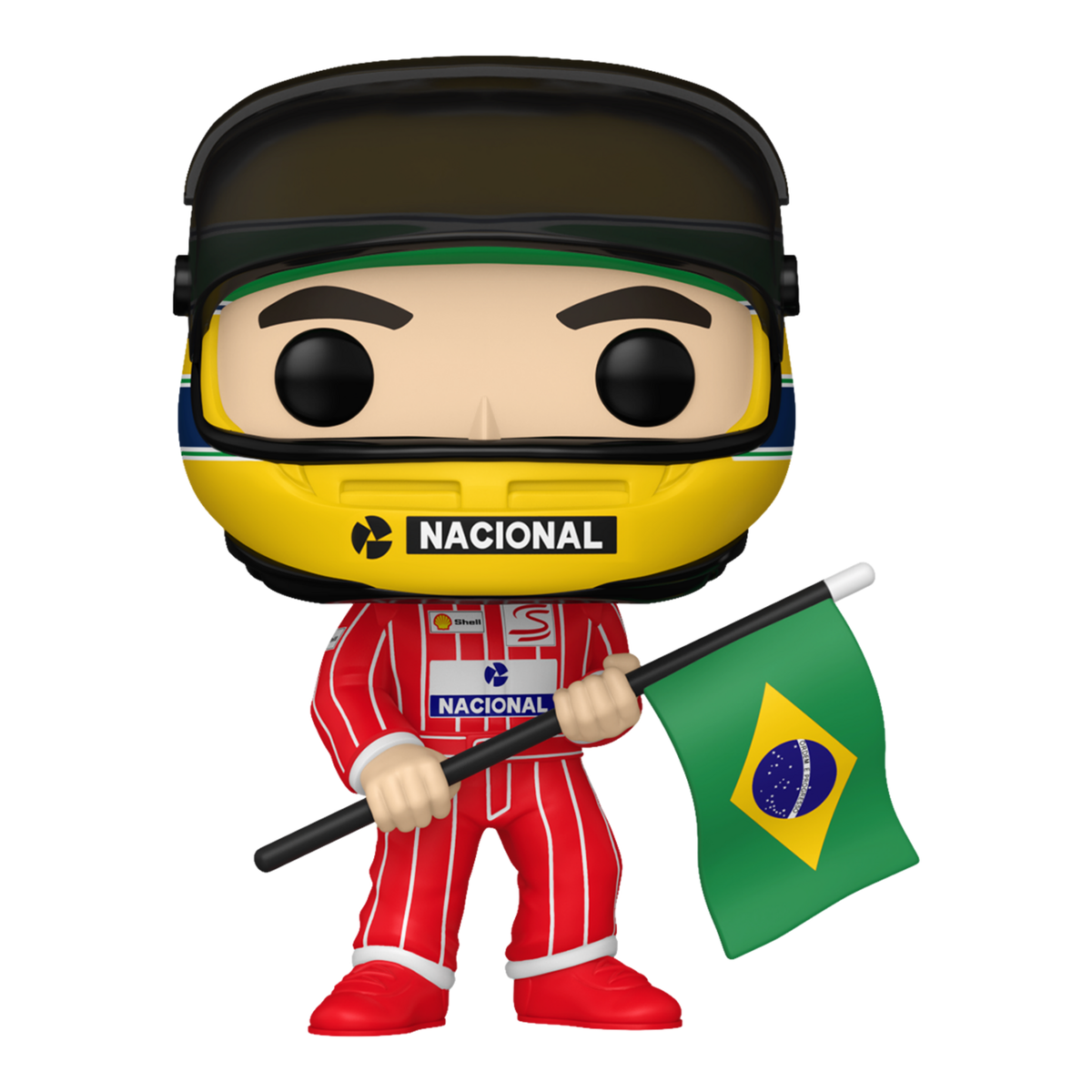 Funko Pop! Vinyl Racing Ayrton Senna with Brazilian Flag #22 Vinyl Figure #22