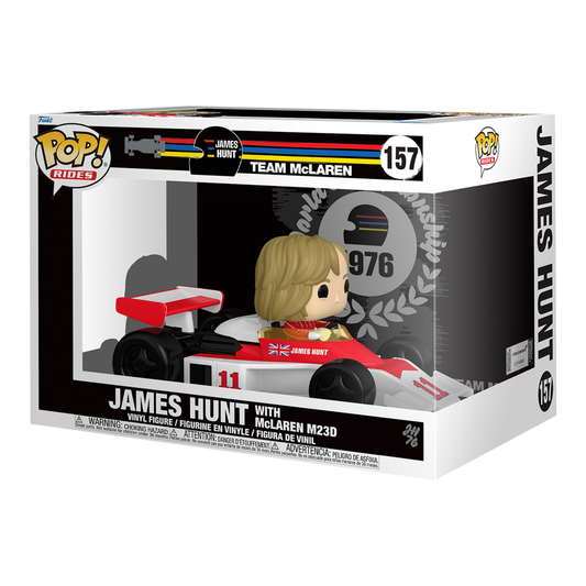 Funko Pop! Vinyl Rides Super Deluxe Formula 1 James Hunt with McLaren M23D #157 Vinyl Figure #157
