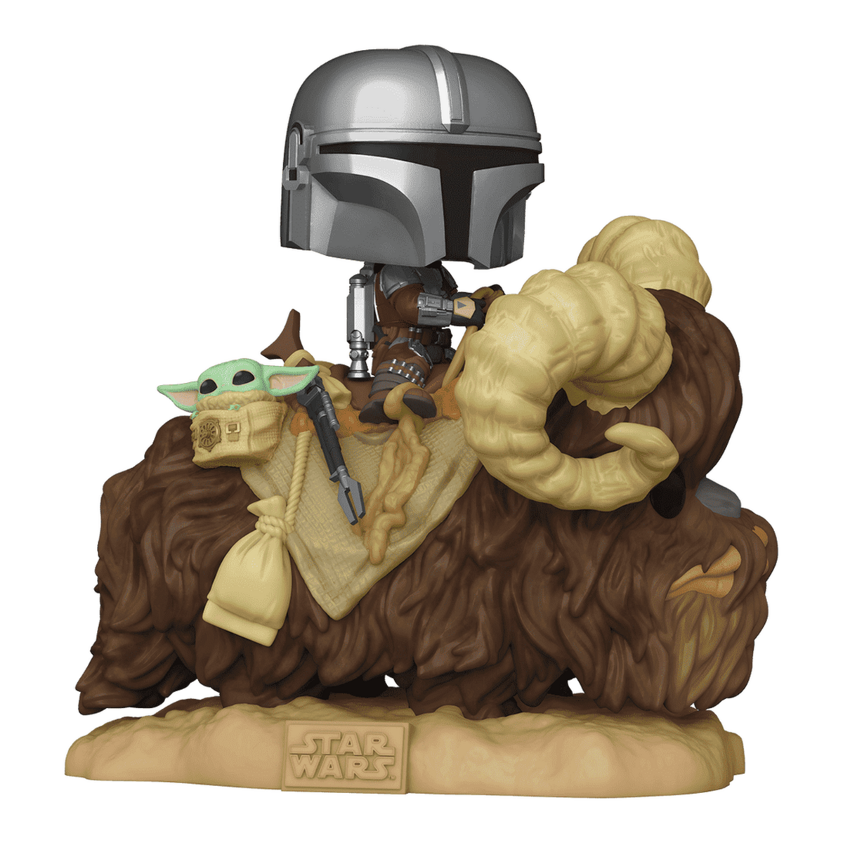 Funko Pop! Deluxe - Mandalorian Mando on Bantha w/Child – 985 52373 (2)