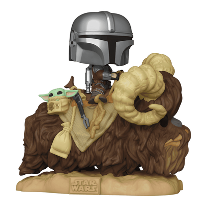 Funko Pop! Deluxe - Mandalorian Mando on Bantha w/Child – 985 52373 (2)