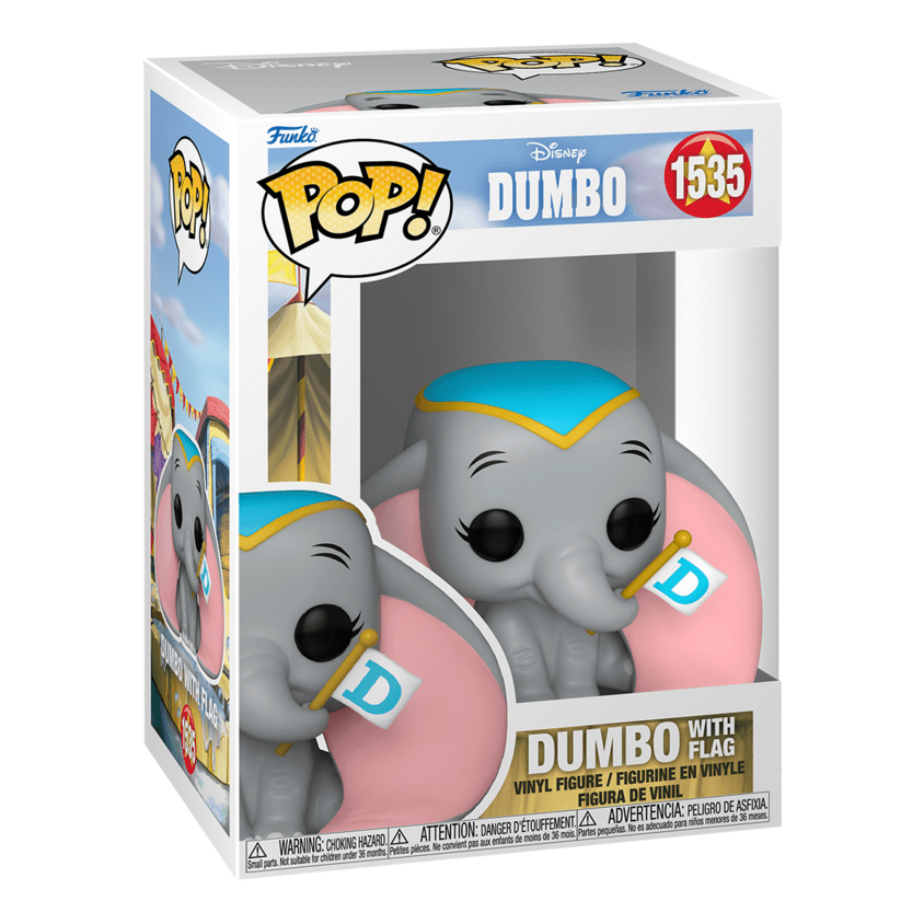 Funko Pop! Vinyl - Dumbo - Dumbo With Flag Figure