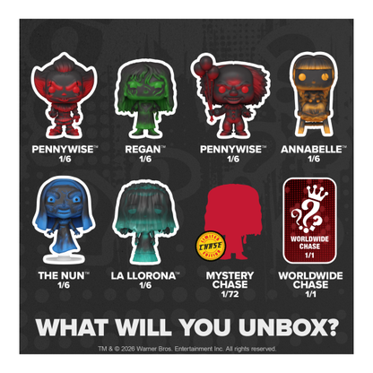 Funko Pop! Mystery - Warner Bros Horror - Vinyl Figure - (1 in 72 Chance of Chase + 1-of-1 Worldwide Chase)
