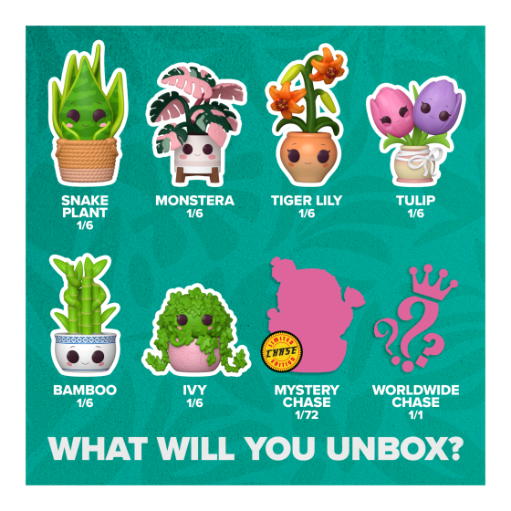 Funko Pop! Mystery - Plants - Vinyl Figure - (1 in 72 Chance of Chase + 1-of-1 Worldwide Chase)