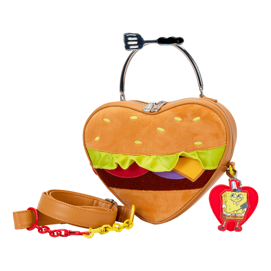 Loungefly - Spongebob Krabby Patty Plush Cbody Bag