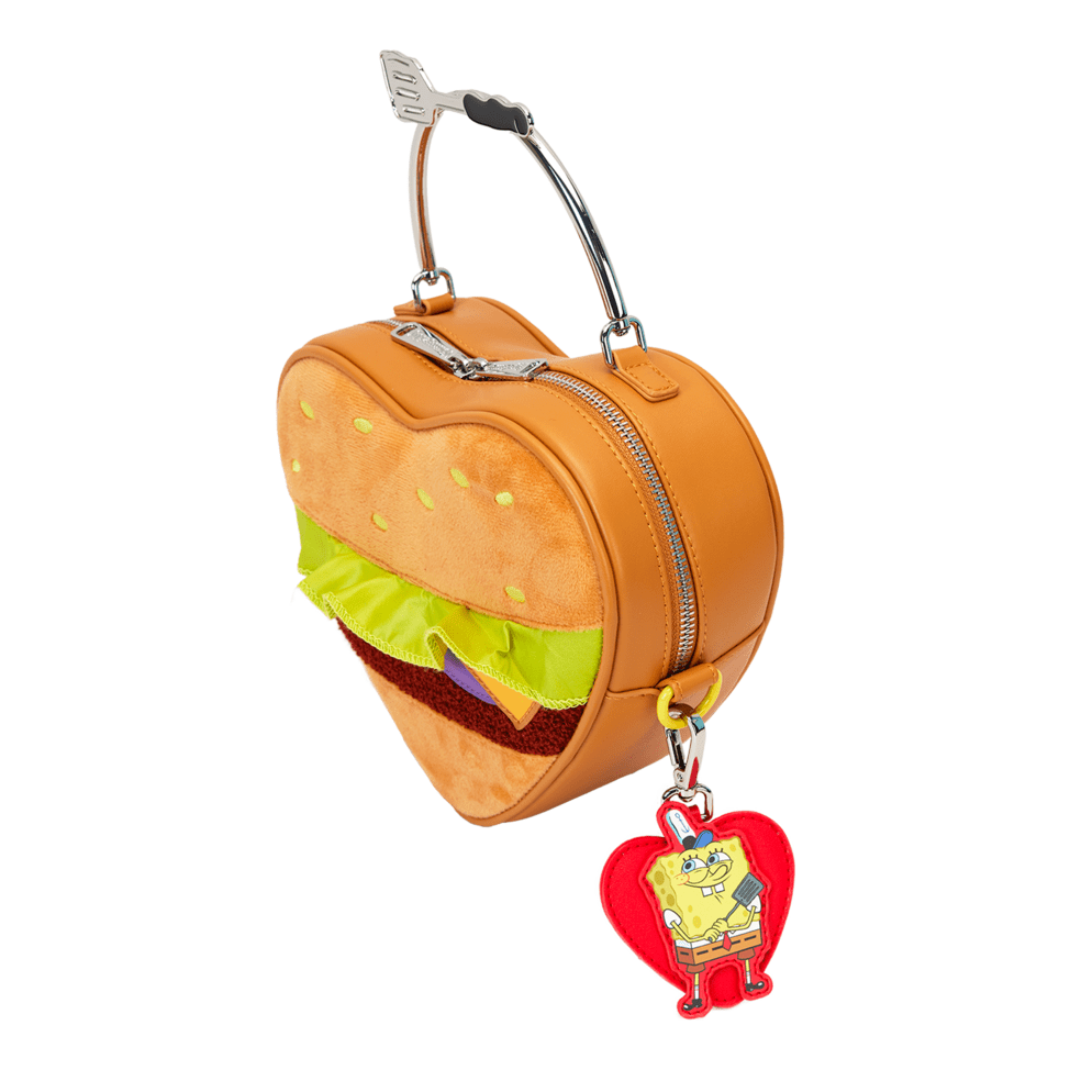 Loungefly - Spongebob Krabby Patty Plush Cbody Bag