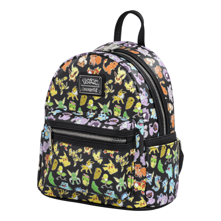 Loungefly - Pokemon MultiCharacter All Over Print  Mini Backpack