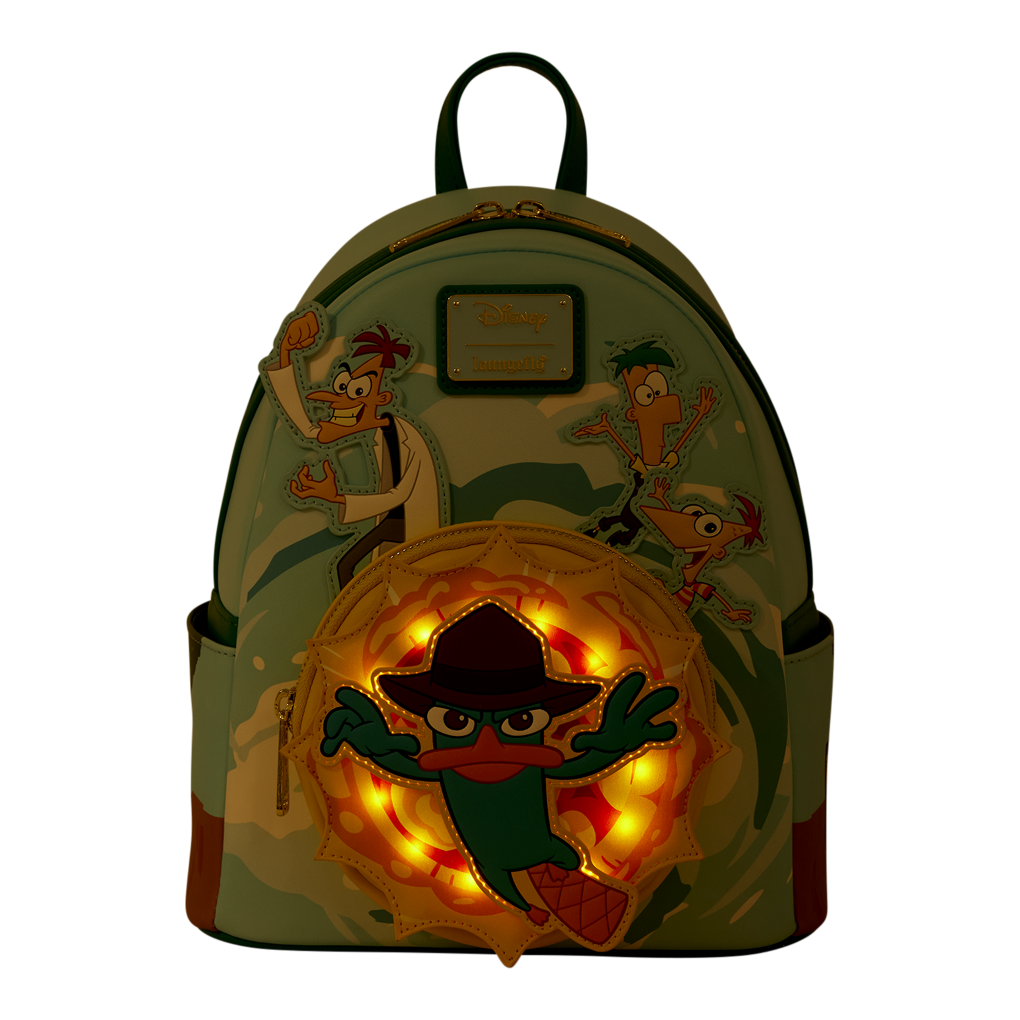 Loungefly Disney Phineas & Ferb Light-Up Mini Backpack