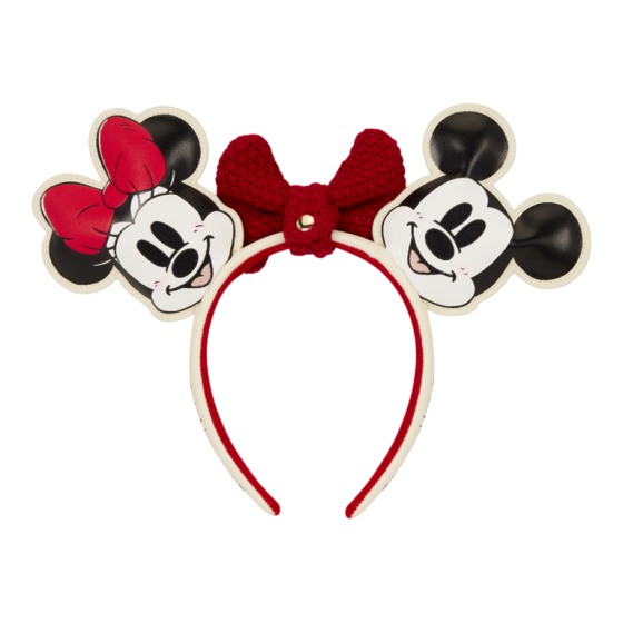 Loungefly - Mickey & Minnie Knit Bow Headband
