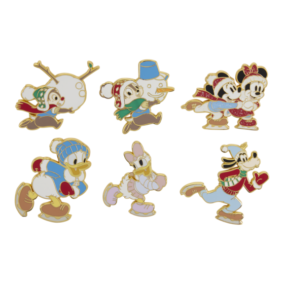 Loungefly - Blind Box Enamel Pins - Mickey & Friends Winter