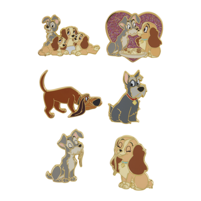 Loungefly - Blind Box Enamel Pins - Lady & The Tramp