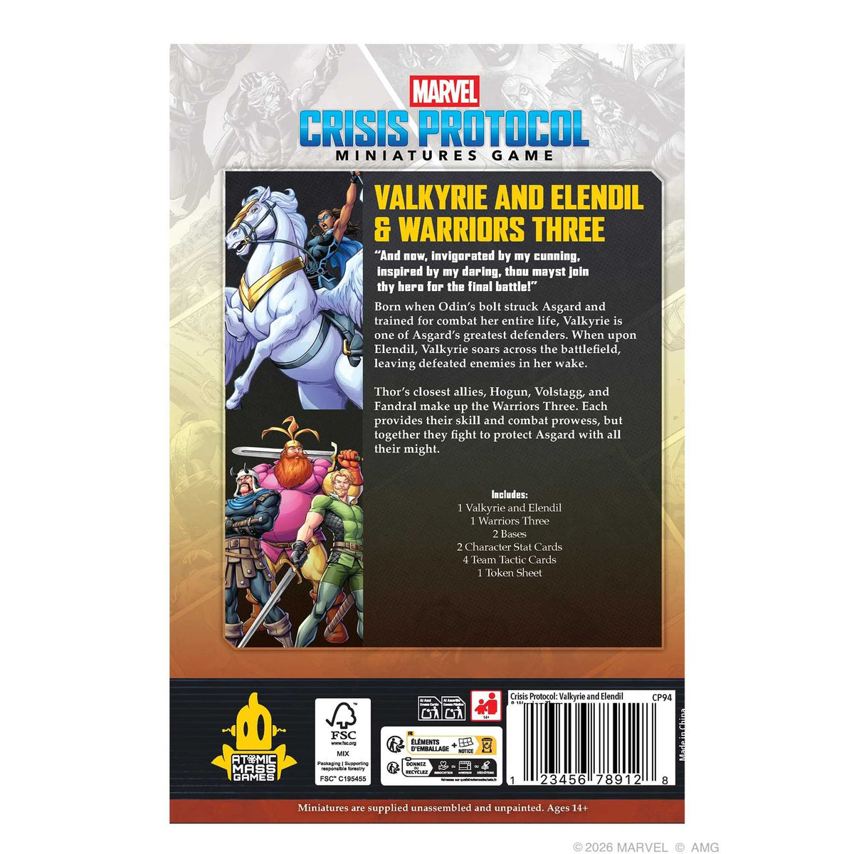 Marvel: Crisis Protocol - Valkyrie on Aragon & Warriors Three