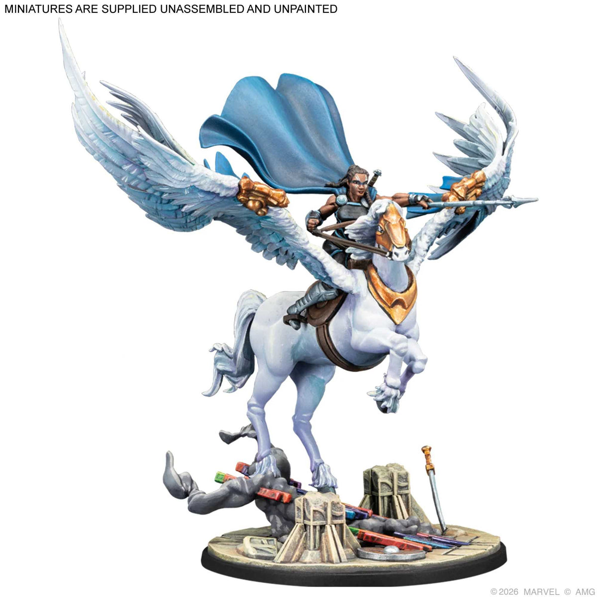 Marvel: Crisis Protocol - Valkyrie on Aragon & Warriors Three