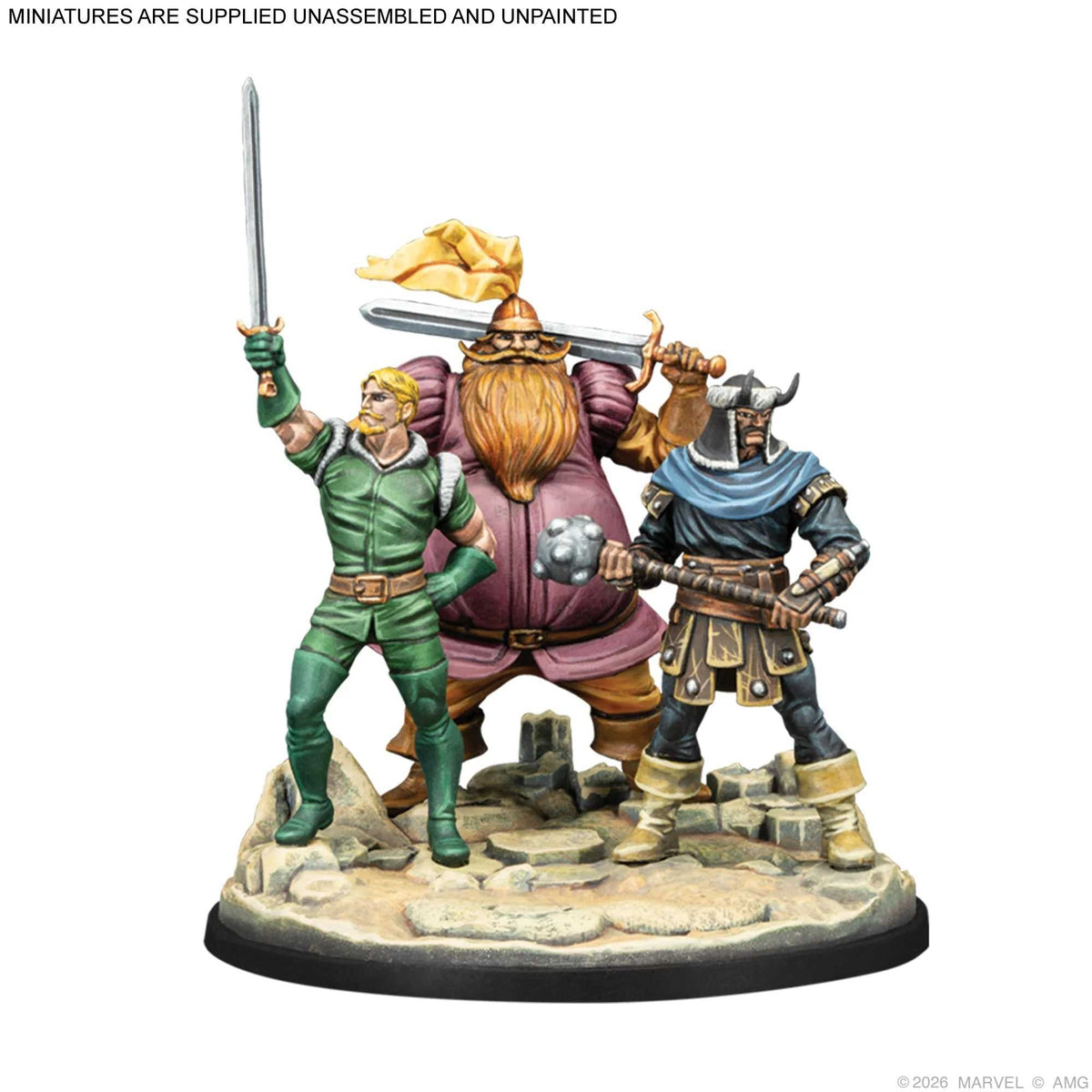 Marvel: Crisis Protocol - Valkyrie on Aragon & Warriors Three