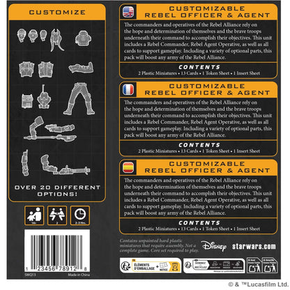 Star Wars: Legion – Customisable Rebel Officer & Agent
