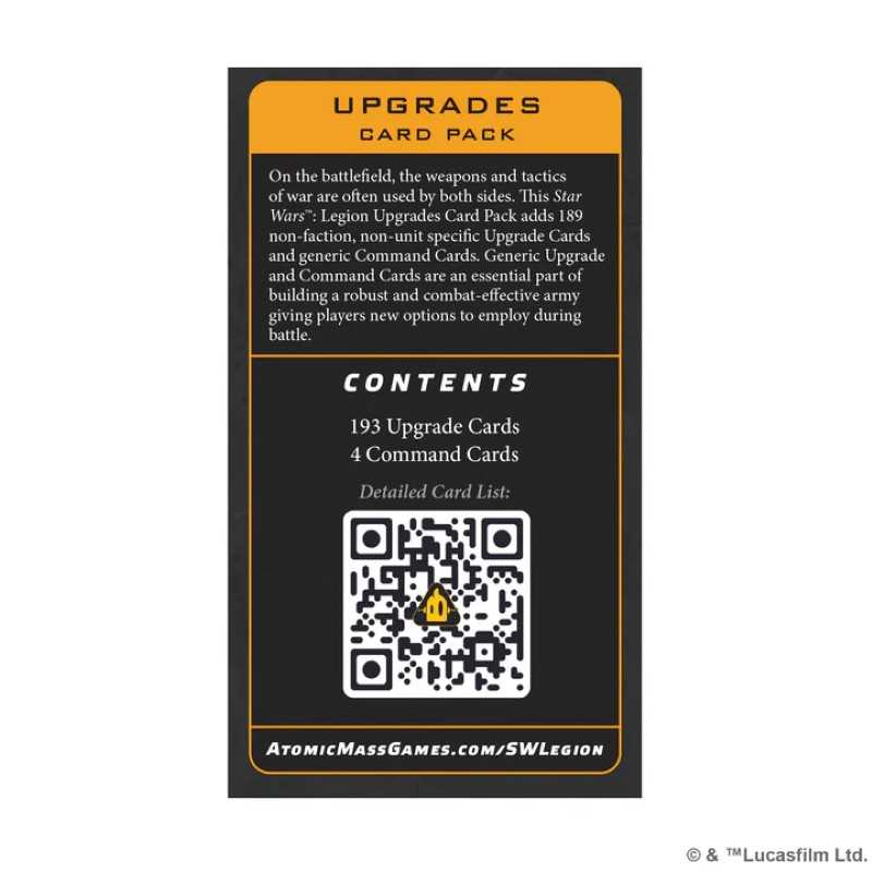 Star Wars: Legion - Upgrades Card Pack