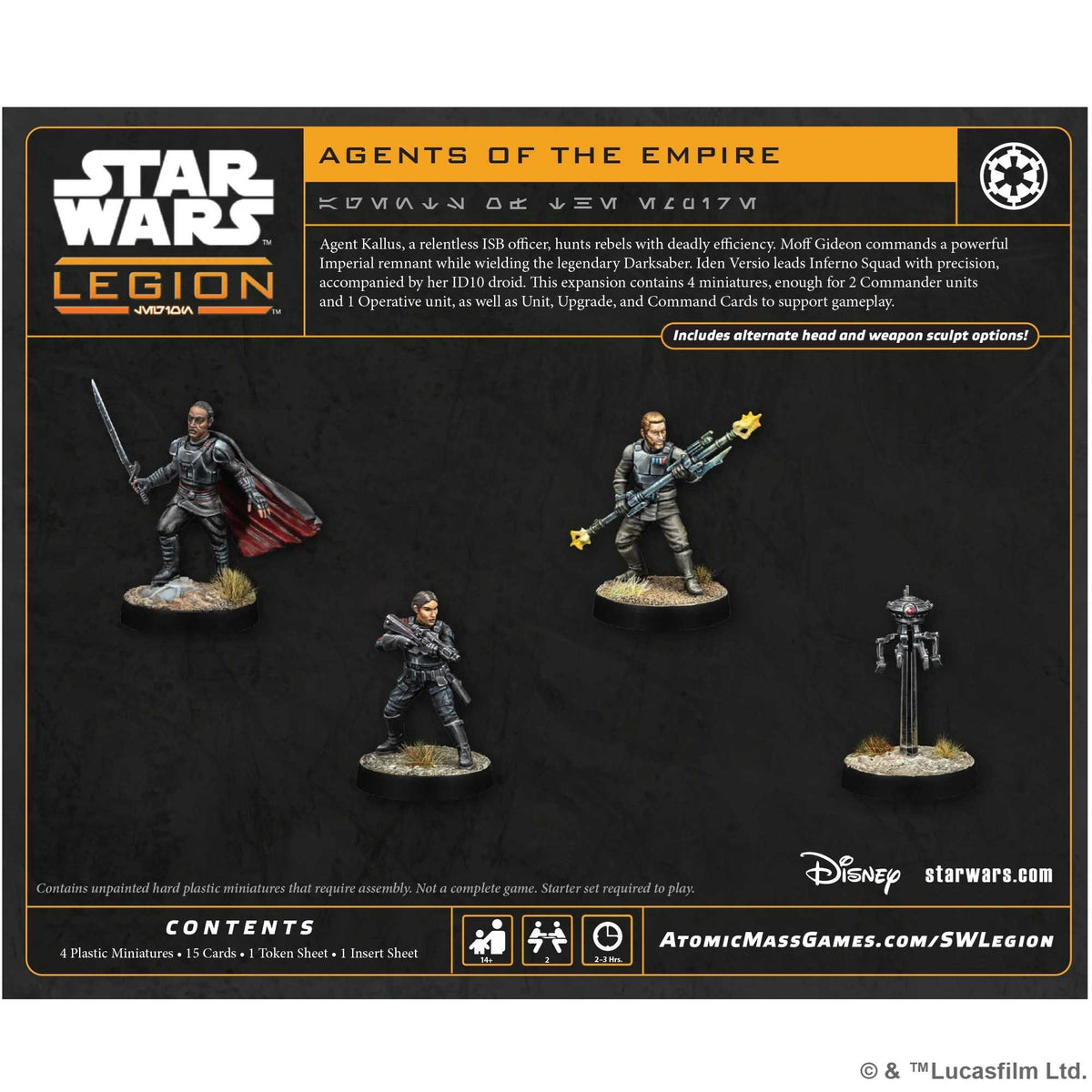 Star Wars: Legion – Agent Kallus, Iden Versio, ID10 & Moff Gideon