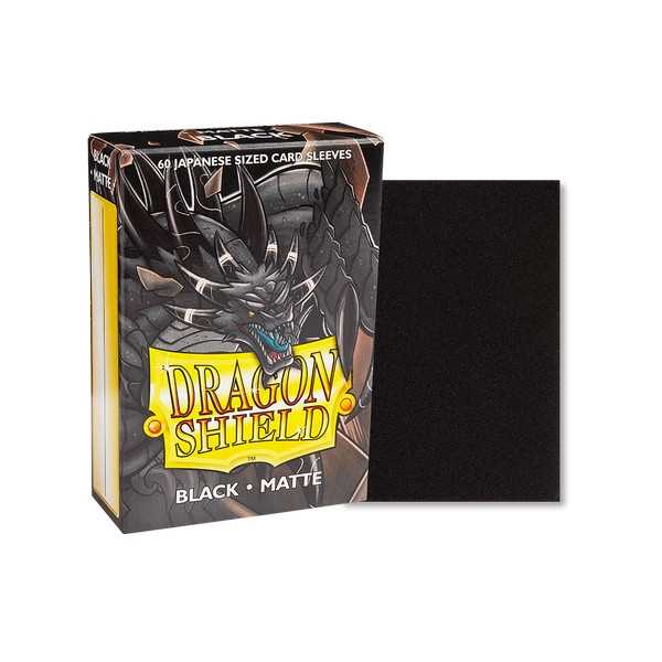 Dragon Shield Matte Japanese Size Card Sleeves - Black (60)