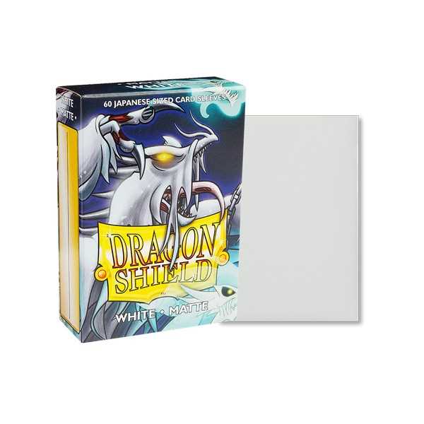 Dragon Shield Matte Japanese Size White Sleeves (60)