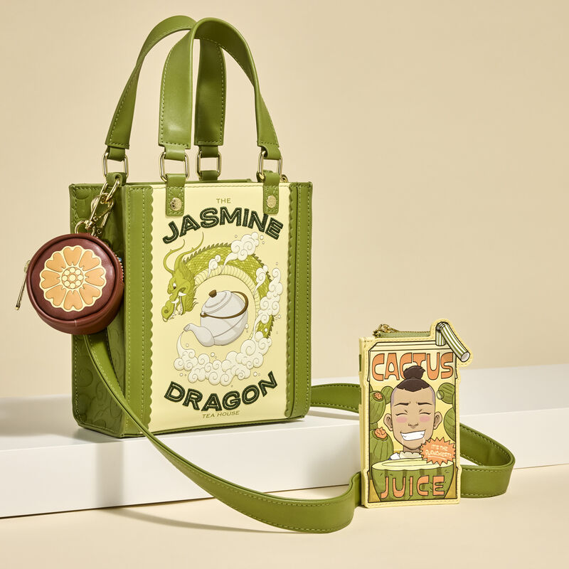 Loungefly Avatar: The Last Airbender Jasmine Dragon Mini Tote Crossbody Bag with Coin Bag