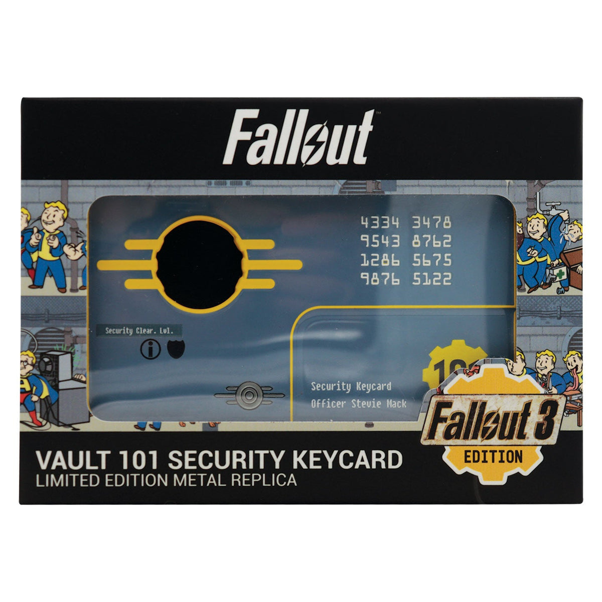 Fallout 3 Vault 101 Limited Edition Security Keycard Replica