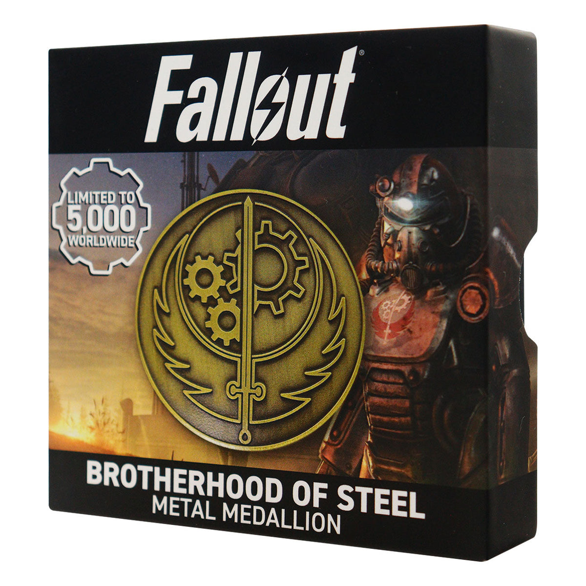 Fallout Brotherhood of Steel Limited Edition Medallion and Vinyl Sticker