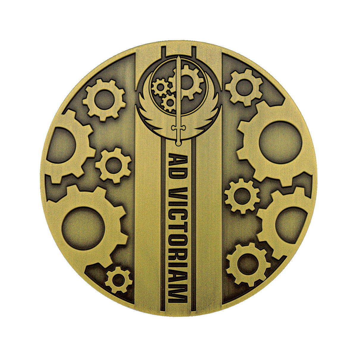 Fallout Brotherhood of Steel Limited Edition Medallion and Vinyl Sticker