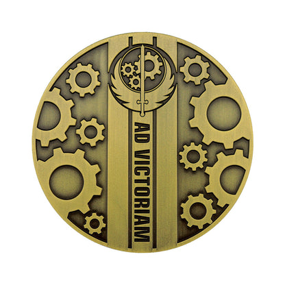 Fallout Brotherhood of Steel Limited Edition Medallion and Vinyl Sticker