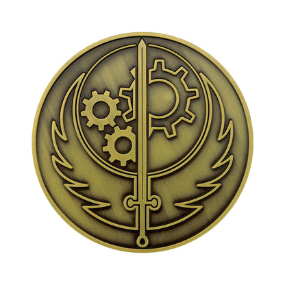Fallout Brotherhood of Steel Limited Edition Medallion and Vinyl Sticker