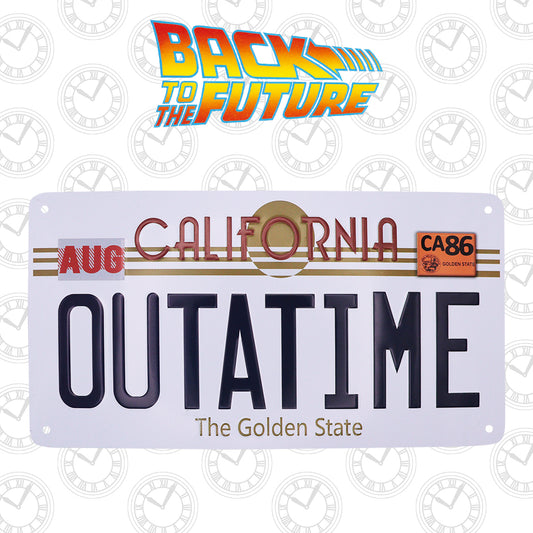 Back to the Future OUTATIME Replica Number Plate