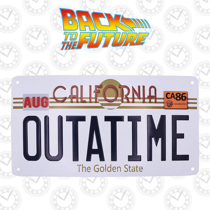 Back to the Future OUTATIME Replica Number Plate