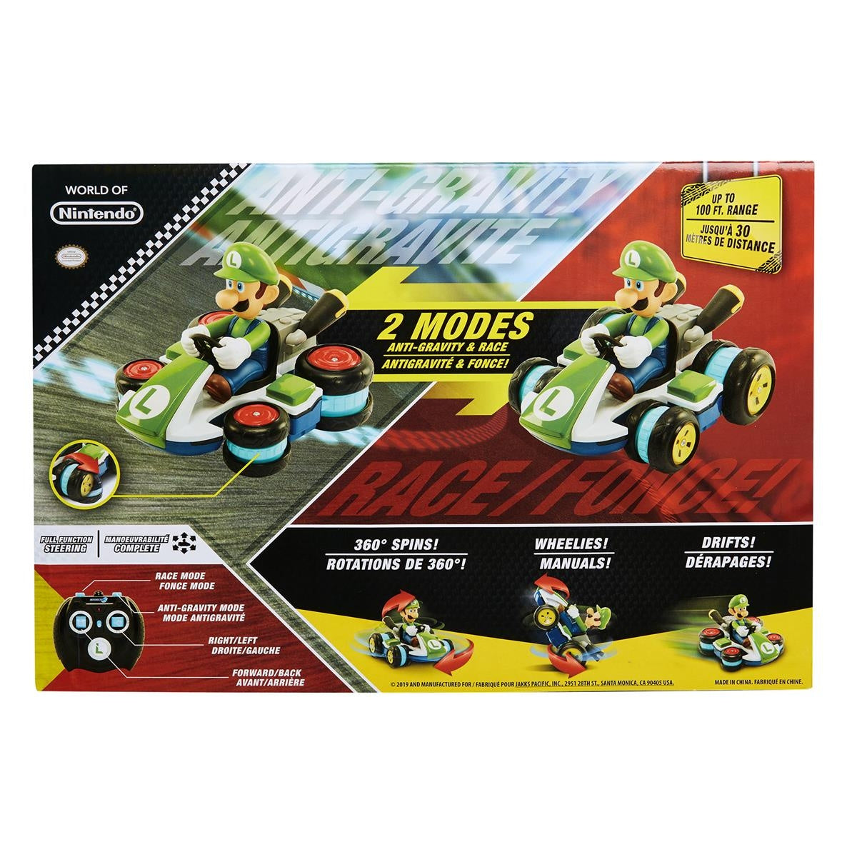 JAKKS Pacific Mario Kart Luigi Mini Anti-Gravity RC Racer