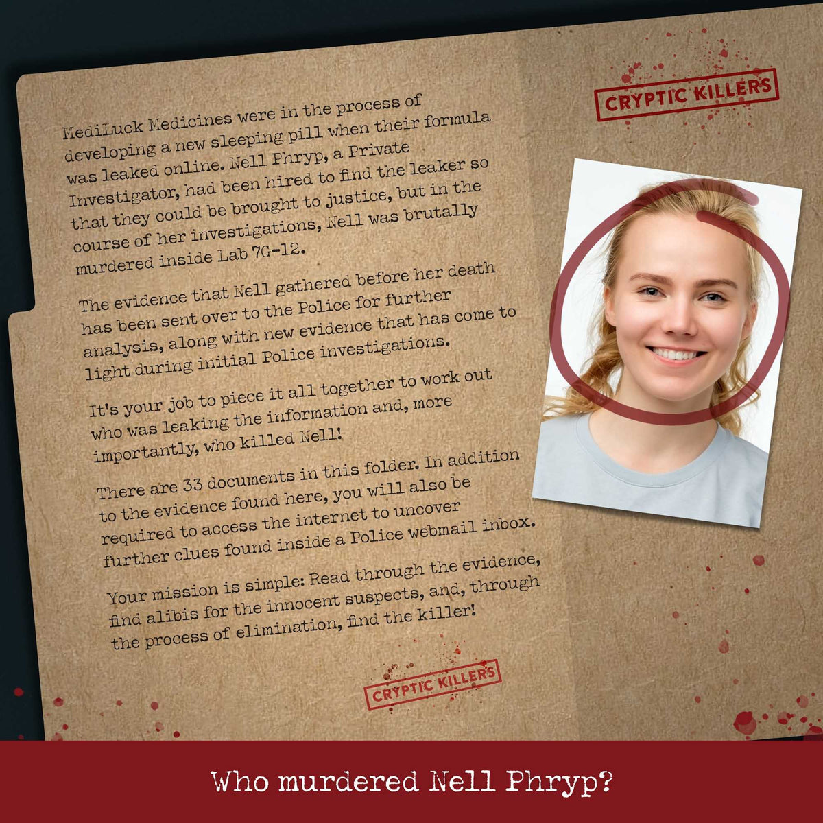 Cryptic Killers: Murder at MediLuck Medicines