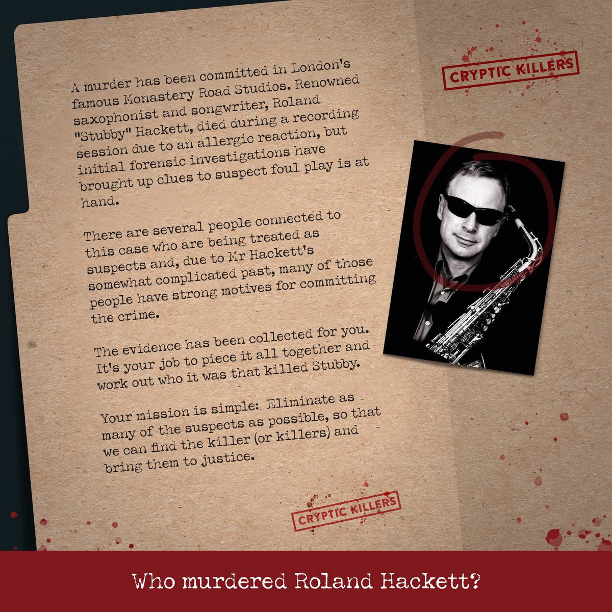 Cryptic Killers: Murder of a Musician