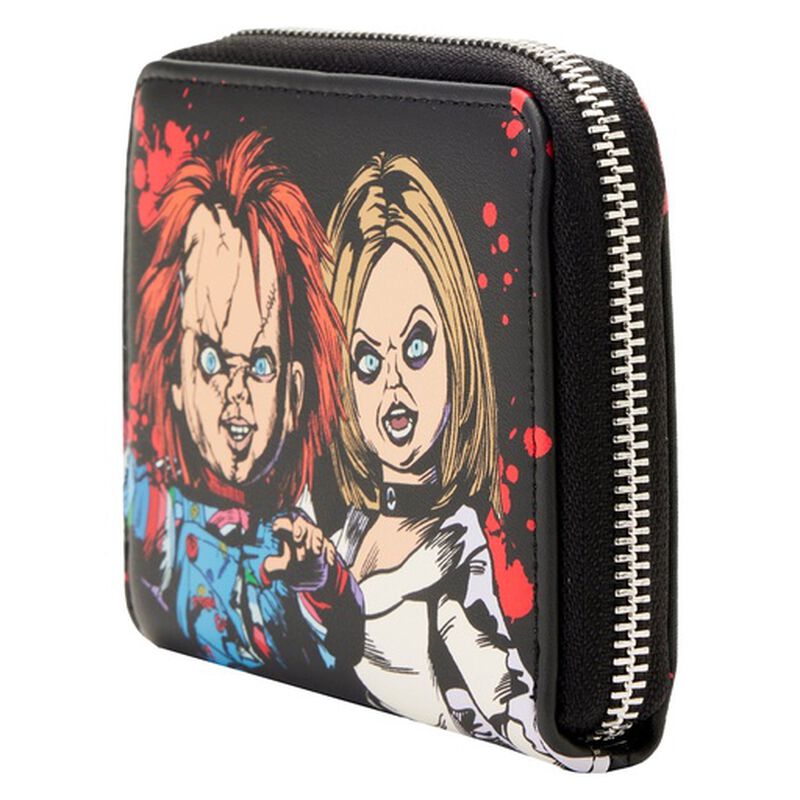 Loungefly Bride of Chucky Chucky & Tiffany Zip-Around Wallet