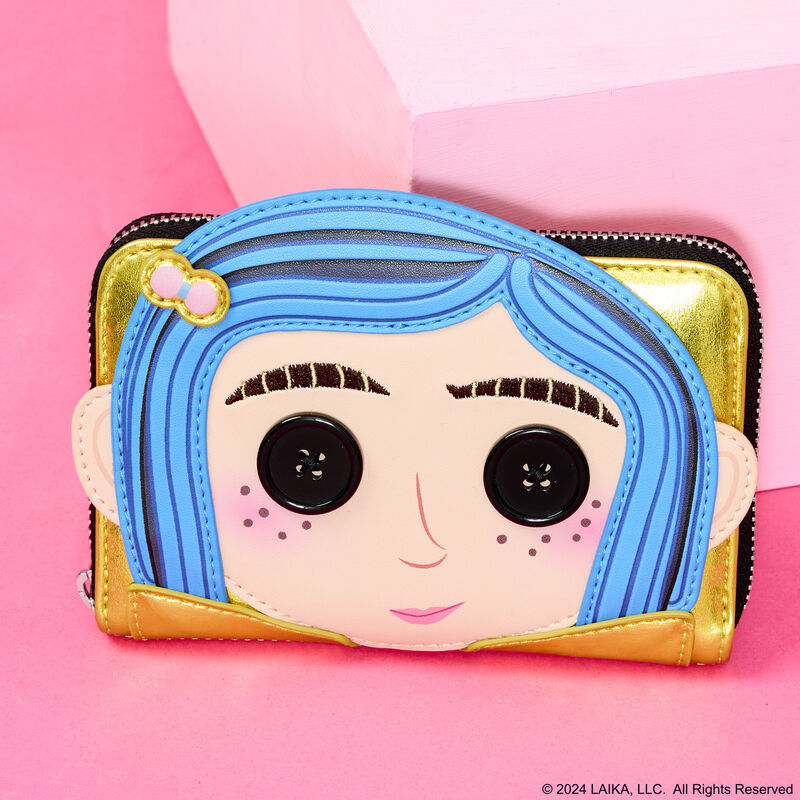 Loungefly Coraline 15th Anniversary Doll Cosplay Zip-Around Wallet