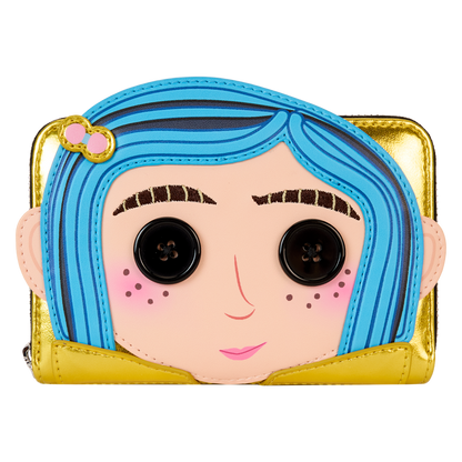 Loungefly Coraline 15th Anniversary Doll Cosplay Zip-Around Wallet