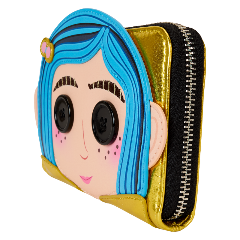 Loungefly Coraline 15th Anniversary Doll Cosplay Zip-Around Wallet