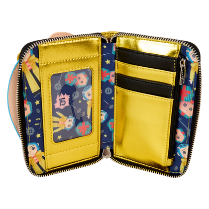 Loungefly Coraline 15th Anniversary Doll Cosplay Zip-Around Wallet