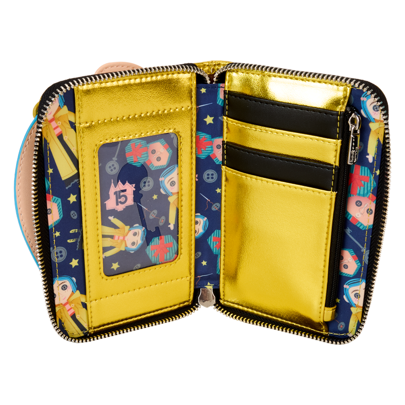 Loungefly Coraline 15th Anniversary Doll Cosplay Zip-Around Wallet