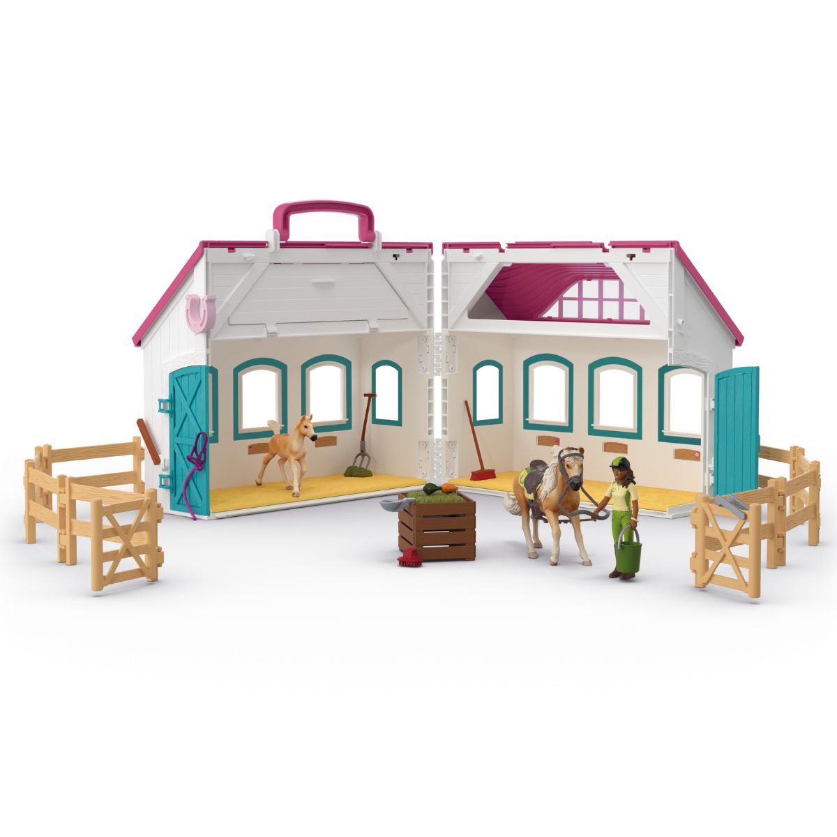 Schleich Horse Club Open Stable Little Horseshoe Playset
