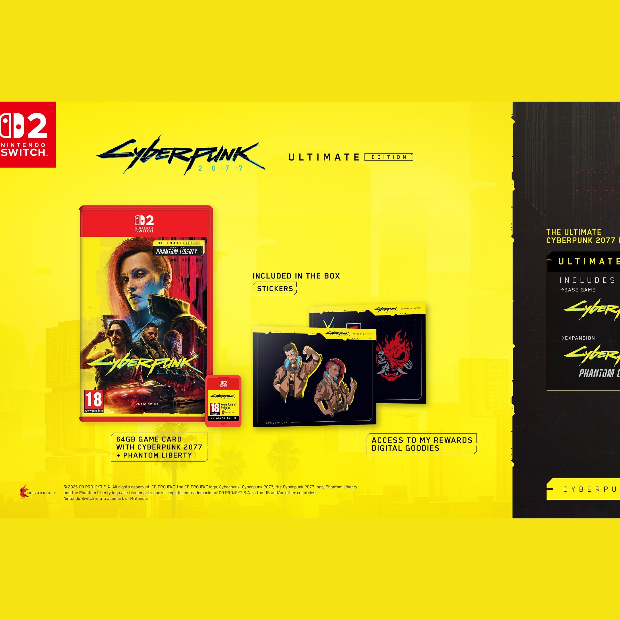 Cyberpunk 2077 Ultimate Edition - Nintendo Switch 2 (Pre-Order 5th June 2025)