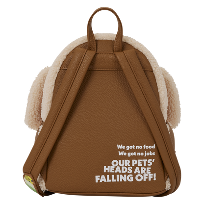 Loungefly Dumb & Dumber Mutts Cutts Van Glow Plush Mini Backpack