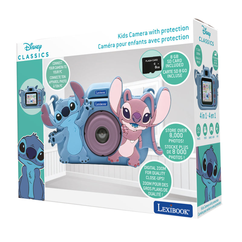 Lexibook Disney Stitch Kids’ Digital Camera with Protective Cover