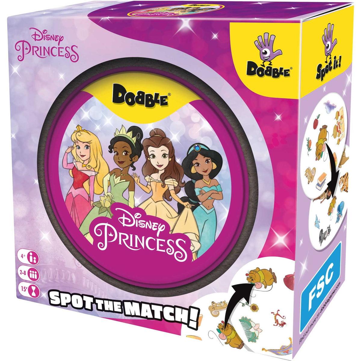 Dobble Disney Princess Card Game – 55 Cards